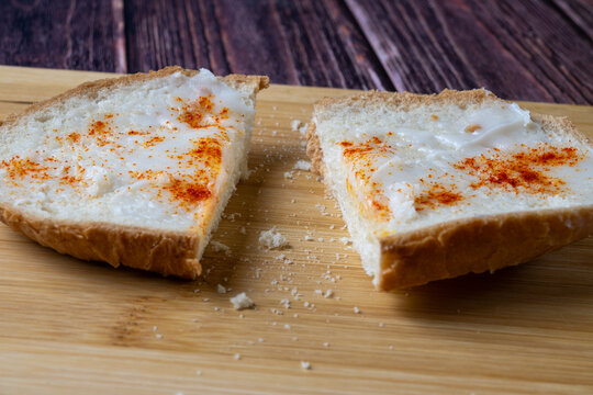 Traditional Hungarian Bread with Lard and Paprika