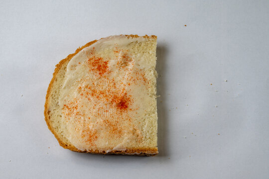 Traditional Hungarian Bread with Lard and Paprika