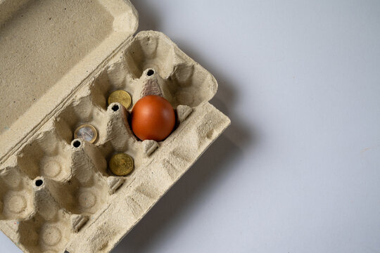 Rising Egg Prices and Food Inflation Concept