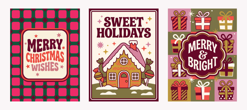 A stunning collection of festive christmas card vectors perfect for spreading holiday cheer and warm wishes to loved ones during the joyous season