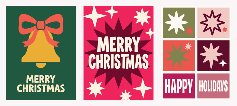 A delightful collection of vibrant and festive christmas card vectors perfect for spreading holiday cheer and warm wishes to friends and family this