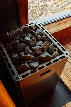 Volcanic rocks in Sauna Heater