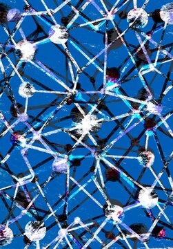 Network of Nodes and Connecting Lines
