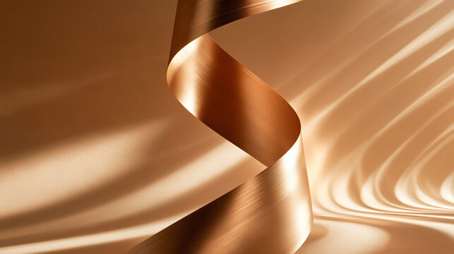 Luxurious golden silk folds with smooth highlights and soft shadows for premium branding design.