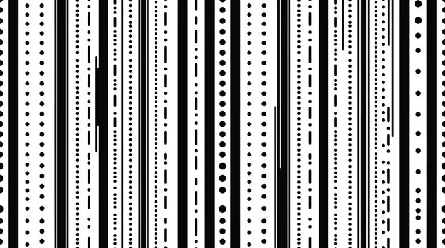 Abstract Pattern of Lines and Dots