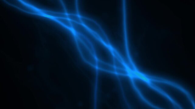 A mesmerizing abstract digital network forms a glowing blue mesh that seamlessly loops across the dark screen.