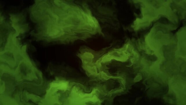 Toxic green smoke swirling in a seamless looping sequence