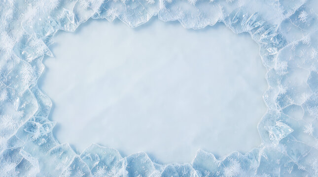 Abstract frozen ice surface background view