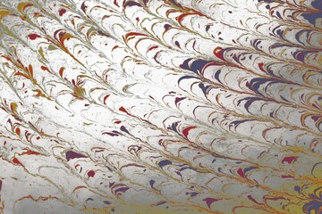 Ebru marble conch effect surface pattern design for print © Hulya Koca/imageBROKER