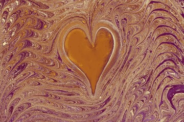 Ebru marble conch effect surface pattern design for print © Hulya Koca/imageBROKER