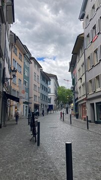 street in the old town zurich switzerland europe 