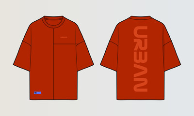 Modern Cut and Sew T-Shirt Collection with Panel Patterns and Graphic Designs