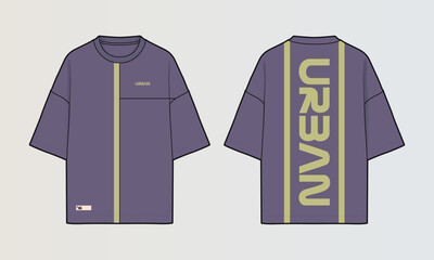 Modern Cut and Sew T-Shirt Collection with Panel Patterns and Graphic Designs