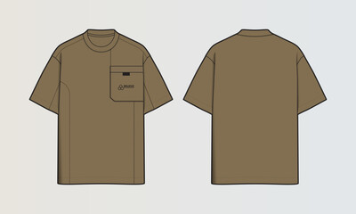 Modern Cut and Sew T-Shirt Collection with Panel Patterns and Graphic Designs