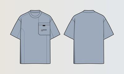 Modern Cut and Sew T-Shirt Collection with Panel Patterns and Graphic Designs