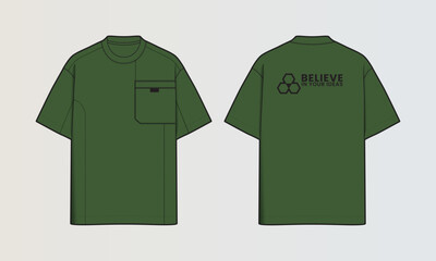 Modern Cut and Sew T-Shirt Collection with Panel Patterns and Graphic Designs