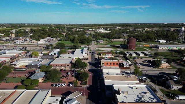 Celina Texas City Street Aerial