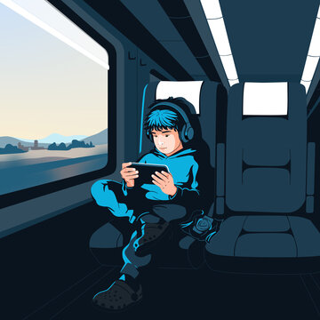Boy in the train