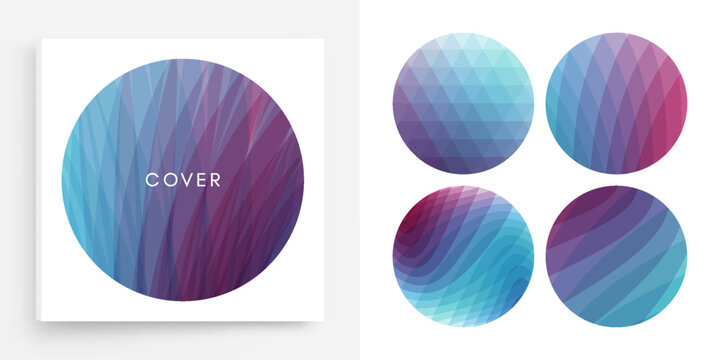 Set of translucent colored spheres. The word DESIGN. 3D vector illustration for brochure, poster, cover, card, presentation, flyer or banner.