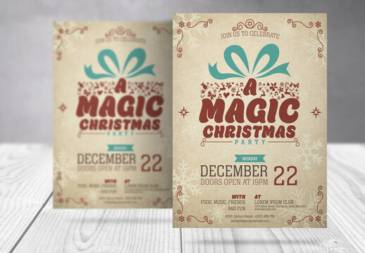 Christmas Party FlyerTemplate 