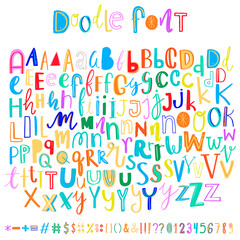 Alphabet hand drawn png typography colorful set © Rawpixel.com