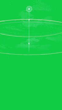 Vertical video: Orb rising, beaming, forming layers and map dots, showing status on transparent bg