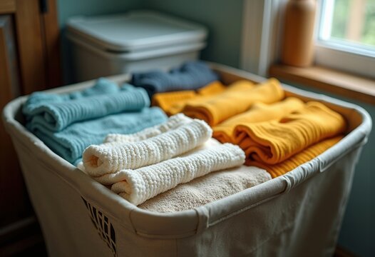 Laundry Bag Sorting Dirty Clean Clothes Seamless Organization Declutter Space Efficient Design