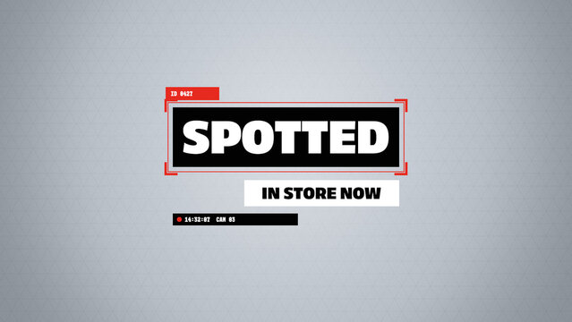 Selection Grid Titles / Bold Editorial Headline With a Tracking Frame and Red Corners for Retail Promos, Product Videos and Social Media / Horizontal / Part 01