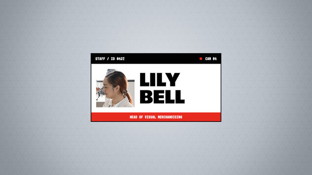 Selection Grid Titles / Bold Editorial Portrait Profile Card With a Role Strip for Staff Profiles, Interviews and Social Media / Horizontal / Part 04