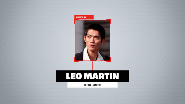 Selection Grid Titles / Bold Editorial Portrait Callout With a Tracking Box and Nameplate for Team Videos, Interviews and Social Media / Horizontal / Part 05