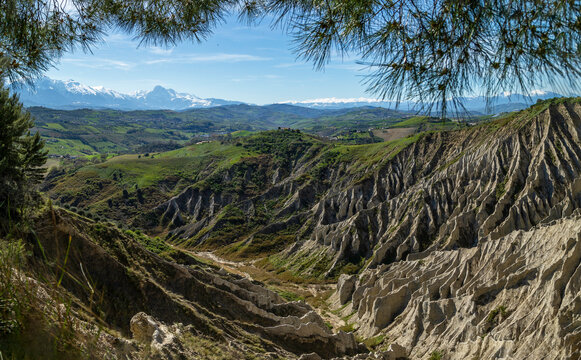 The Sculpted Earth of Calanchi di Atri near Pescara, Italy