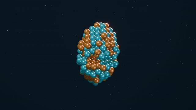 Vertical Nuclear Fission with a Gentle Camera Orbit