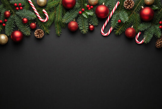 Black Christmas border