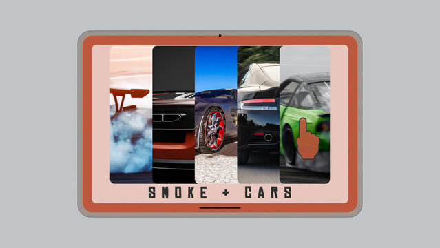 Images On A Tablet Overlay Set 2 Right