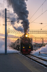 Steam locomotive p36 is the last passenger locomotive produced in the USSR © Dmitrii Potashkin