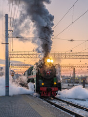 Steam locomotive p36 is the last passenger locomotive produced in the USSR © Dmitrii Potashkin
