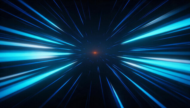 Hyperspace Warp Speed Light Tunnel Motion Blur Background