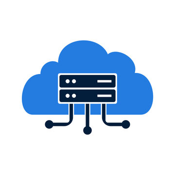 Cloud Computing Server Network Technology Icon.