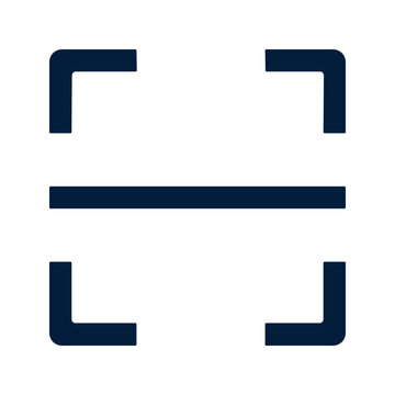 Simple Geometric Icon Representing Scanning Technology.