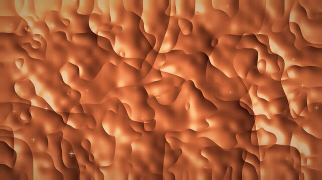 Animation en boucle de feuille m&eacute;tallique froiss&eacute;e avec des &eacute;clats