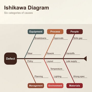 Fishbone diagram for business education