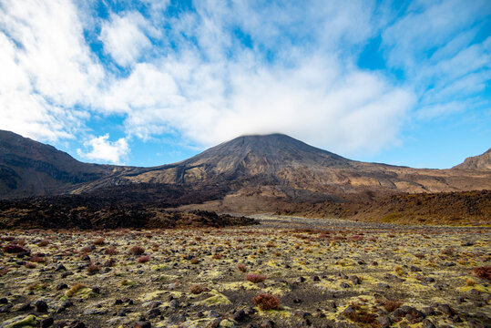 Mount Ngauruhoe in Tongariro Crossing - New Zealand