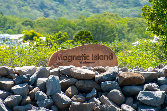 Welcome Sign for Magnetic Island - Queensland
