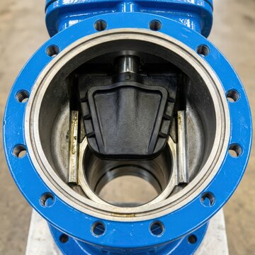 Valve inspection through an open gate