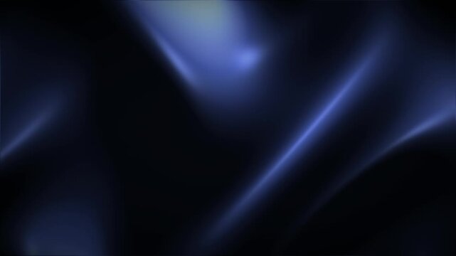 Soft slate blue ice blue abstract background with flowing satin waves, 4K loop