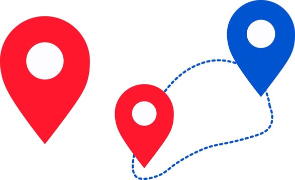 Running Route Map &ndash; Marathon Race Navigation and Fitness Tracking Vector Illustration