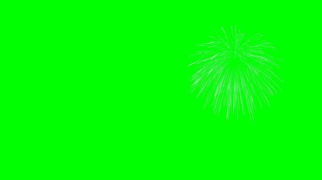 Abstract particle explosion and swirl motion on green screen background, motion green screen