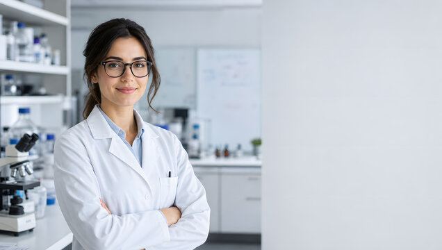 Smiling Female Doctor in Hospital Uniform Looking at Camera with Confidence, Professional Healthcare Worker Portrait in Medical Clinic