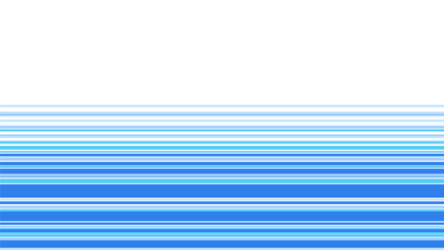 Blue Horizontal Stripe Frame, Abstract Geometric Line Decoration, Transparent PNG Overlay