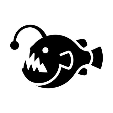 anglerfish glyph icon